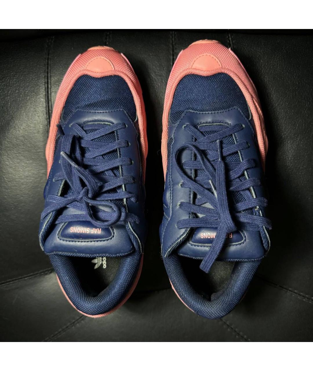 ADIDAS X RAF SIMONS Коралловые текстильные кроссовки, фото 7