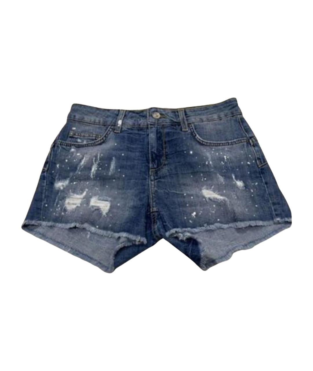 LIU JO Синие хлопковые шорты, фото 1