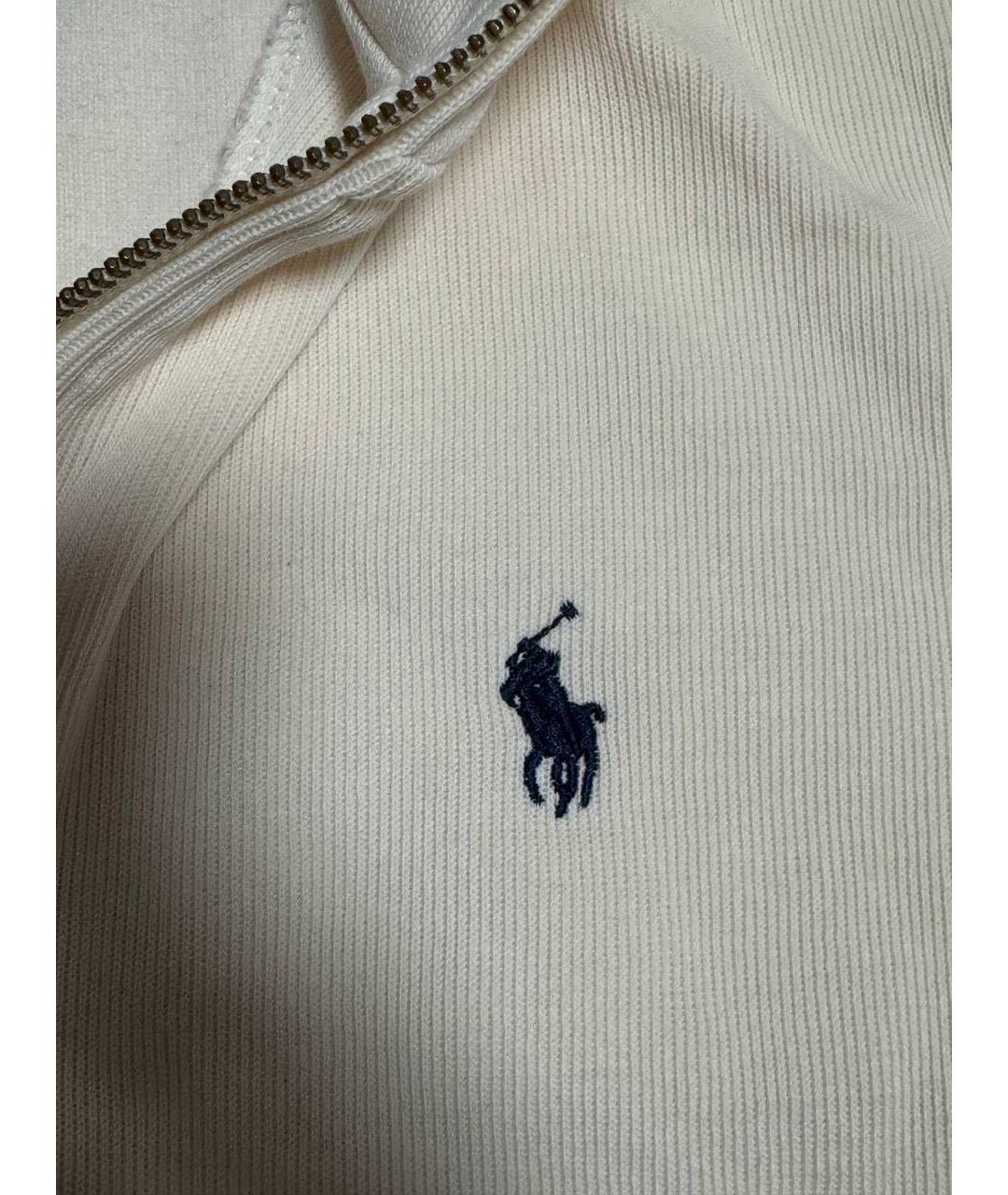 POLO RALPH LAUREN Бежевый хлопко-эластановый джемпер / свитер, фото 6