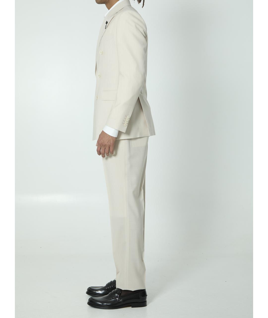 LARDINI Бежевый классический костюм, фото 3