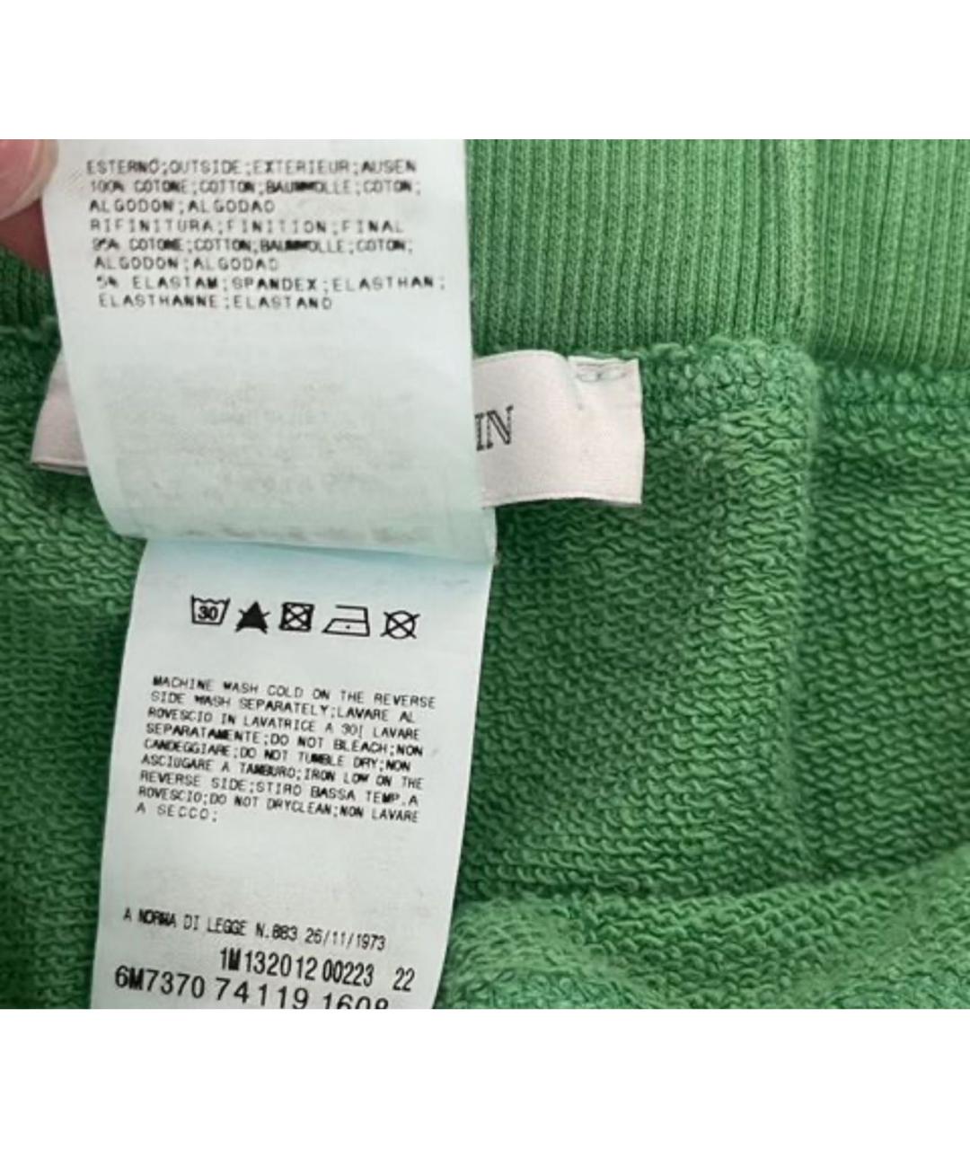 PIERRE BALMAIN Зеленая хлопковая юбка мини, фото 3