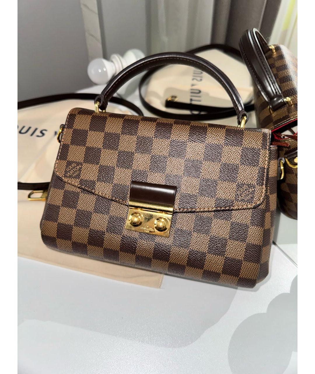 LOUIS VUITTON Коричневая сумка с короткими ручками, фото 2