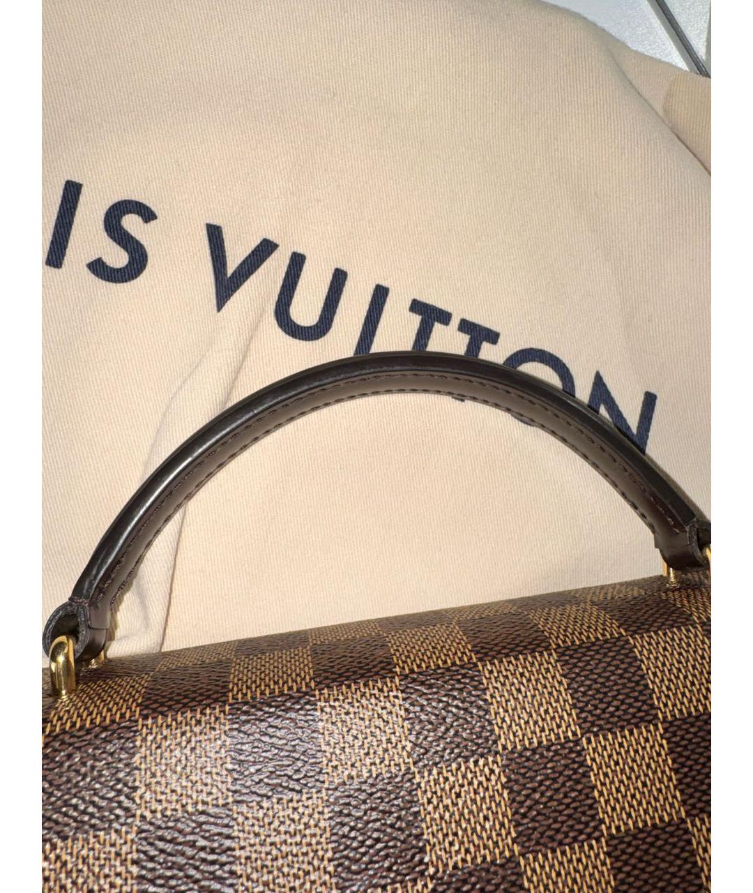 LOUIS VUITTON Коричневая сумка с короткими ручками, фото 4