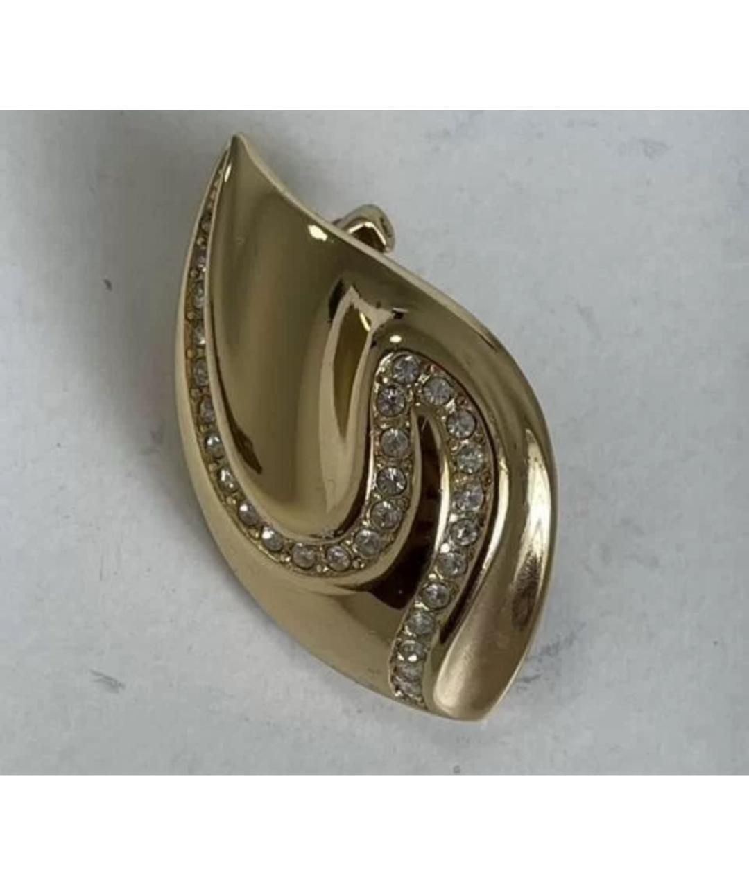 CHRISTIAN DIOR Золотые клипсы, фото 4