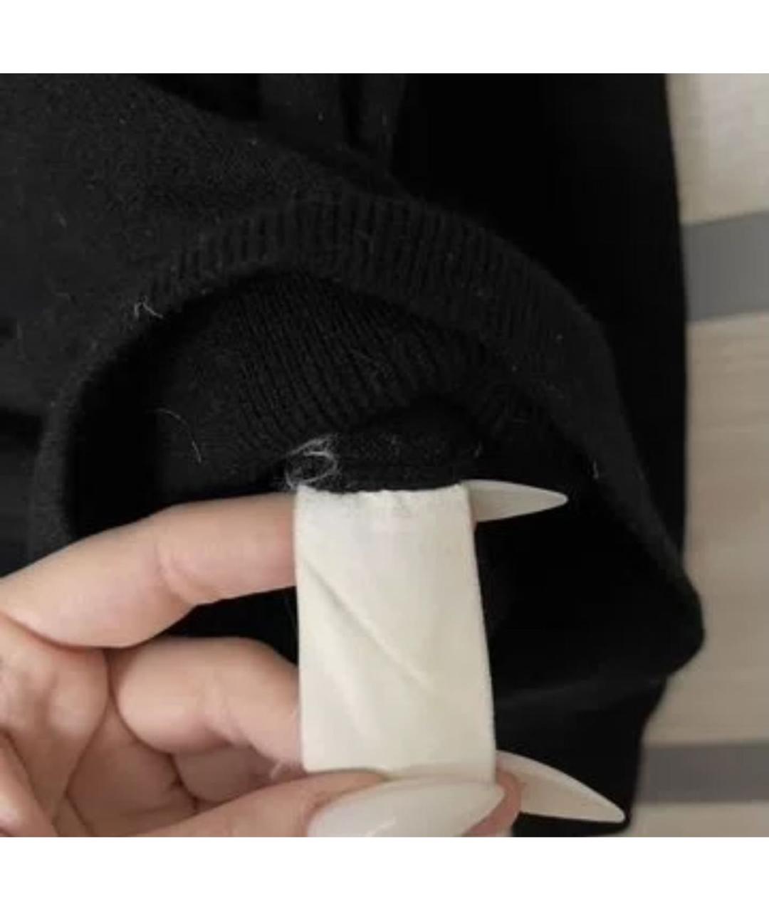 DOLCE&GABBANA Черный шерстяной джемпер / свитер, фото 4