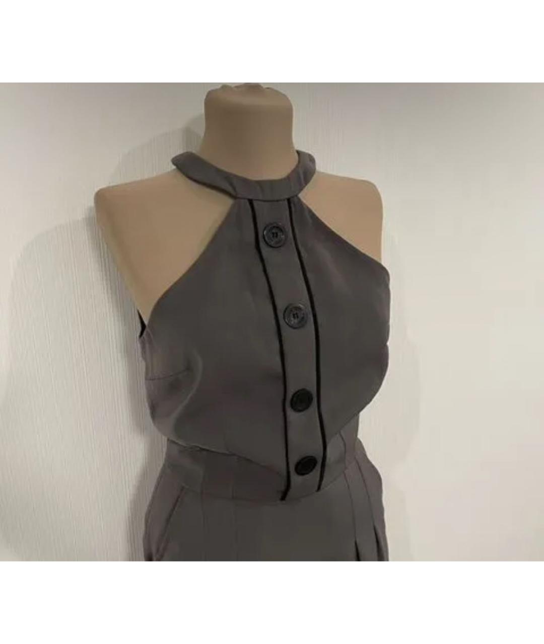 JEAN PAUL GAULTIER Серое вискозное повседневное платье, фото 2