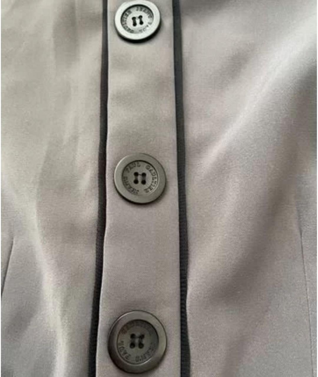 JEAN PAUL GAULTIER Серое вискозное повседневное платье, фото 3