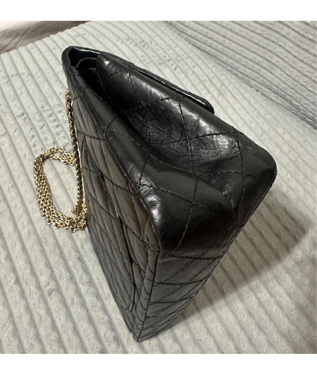 CHANEL Черная кожаная сумка через плечо, фото 7