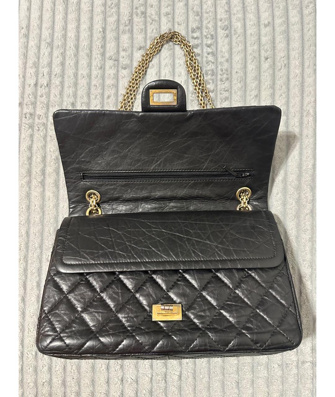 CHANEL Черная кожаная сумка через плечо, фото 6