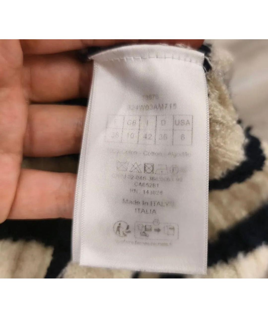 CHRISTIAN DIOR Бежевая хлопковая майка, фото 2