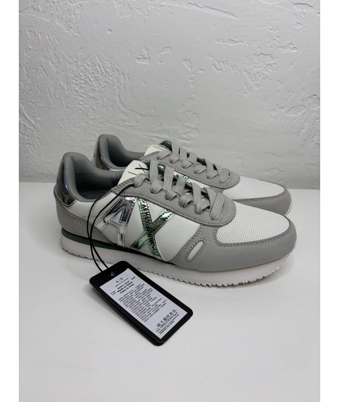 ARMANI EXCHANGE Серые текстильные кроссовки, фото 4