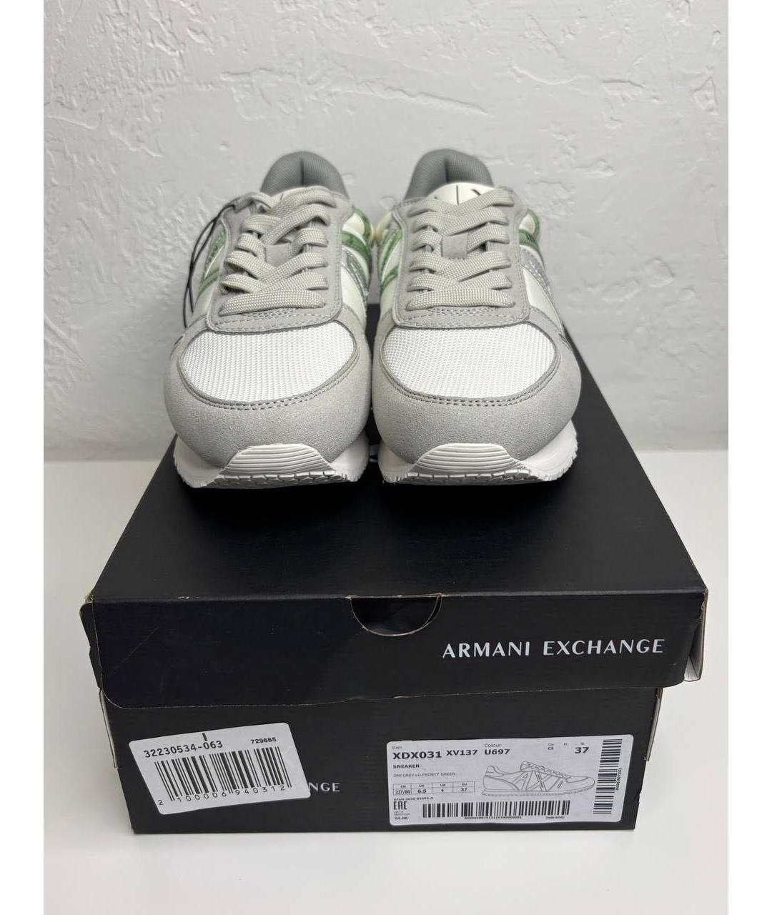 ARMANI EXCHANGE Серые текстильные кроссовки, фото 8