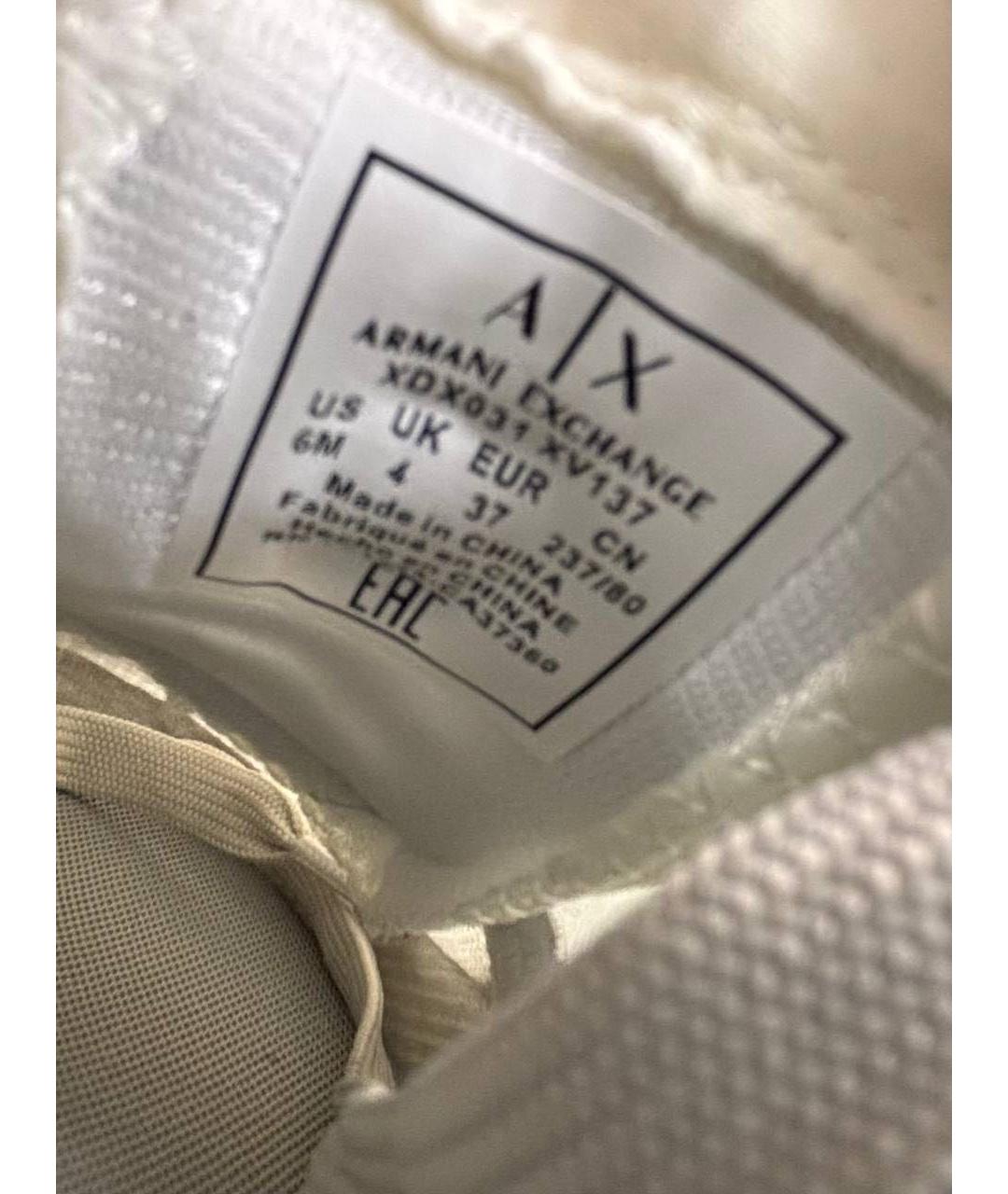 ARMANI EXCHANGE Серые текстильные кроссовки, фото 5