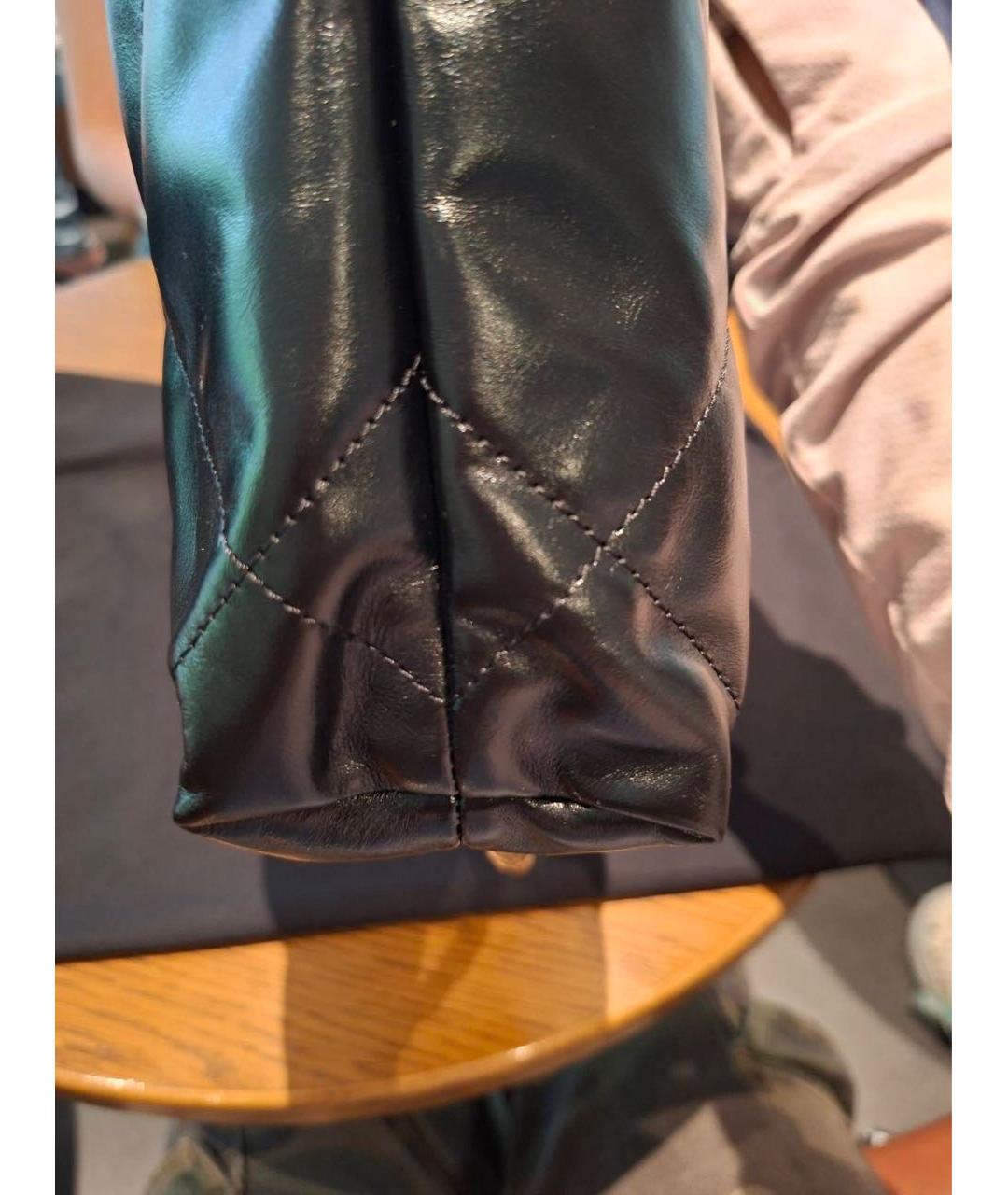 CHANEL Черный кожаный рюкзак, фото 5