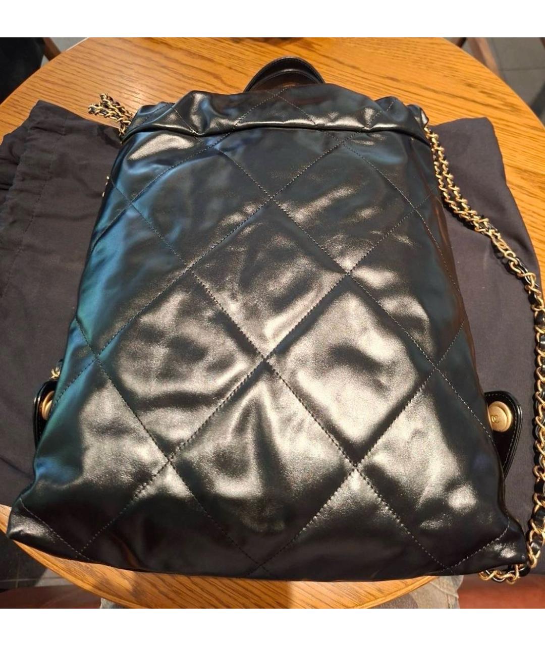 CHANEL Черный кожаный рюкзак, фото 3