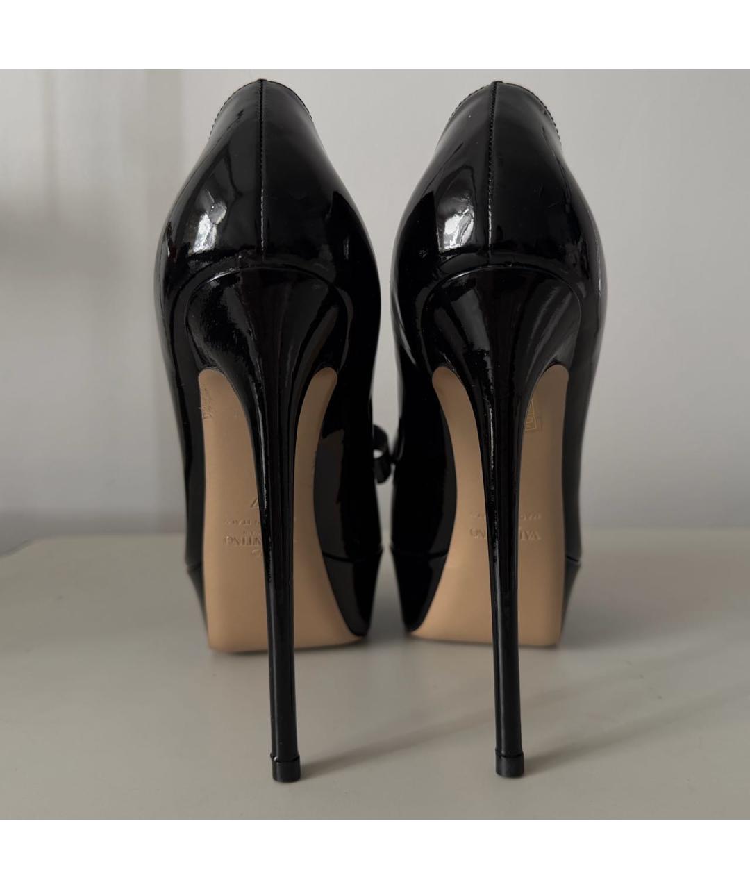 VALENTINO Черные туфли из лакированной кожи, фото 4