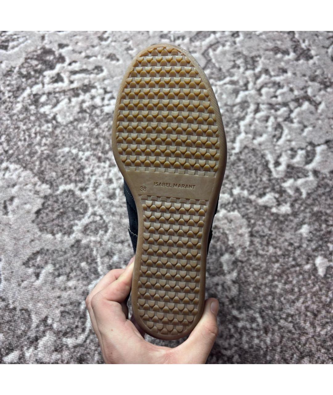 ISABEL MARANT Темно-синие замшевые кеды, фото 3