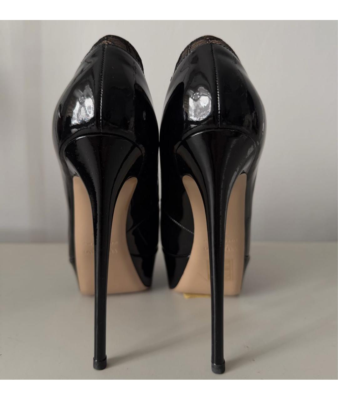 VALENTINO Черные ботильоны из лакированной кожи, фото 4