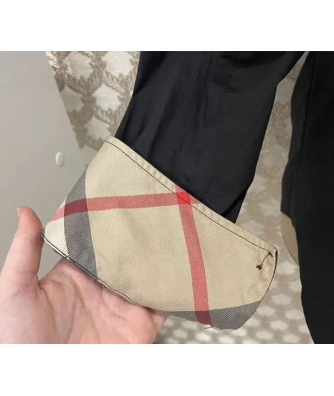 BURBERRY Черная хлопковая рубашка, фото 2