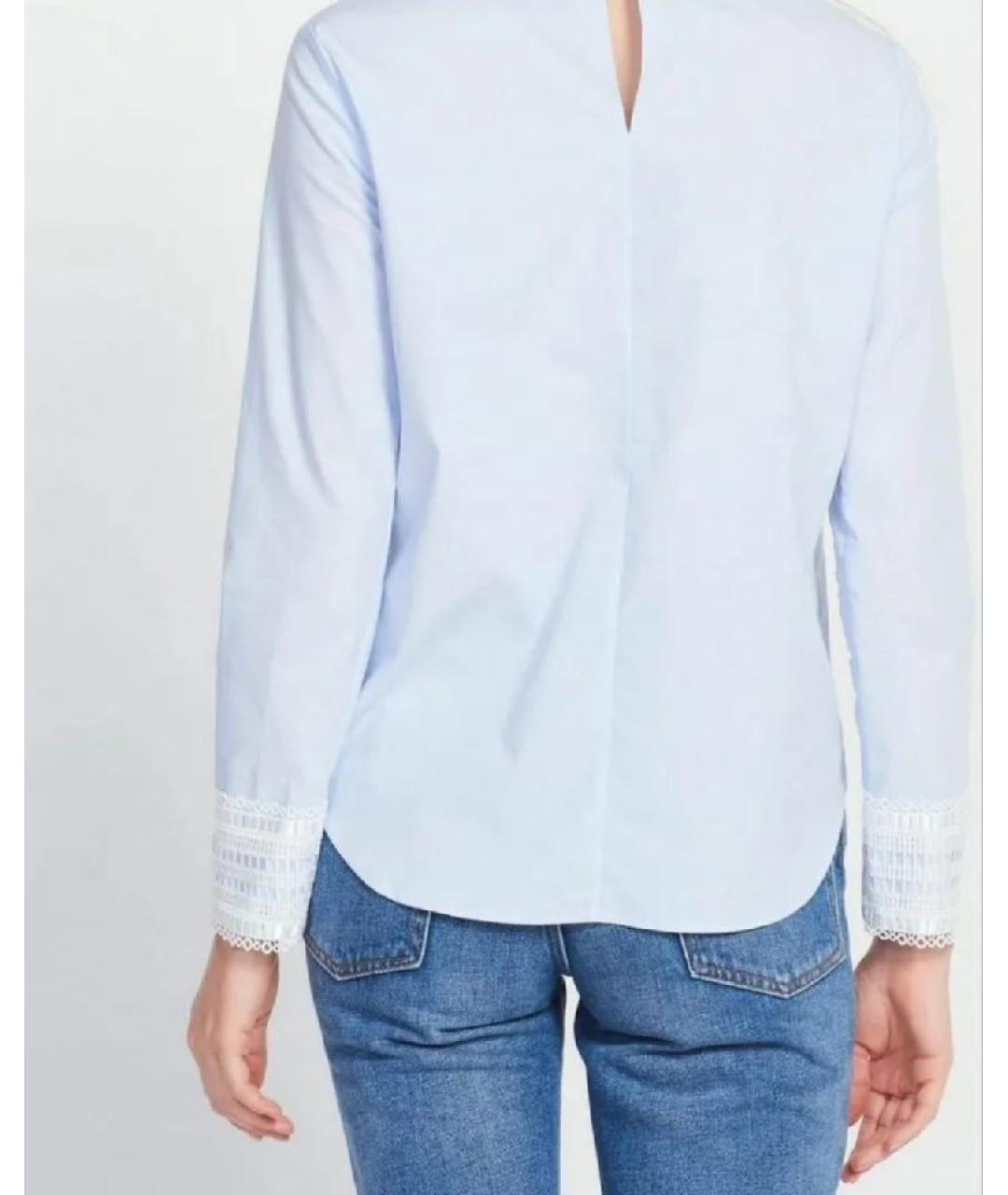SANDRO Голубая хлопковая рубашка, фото 2