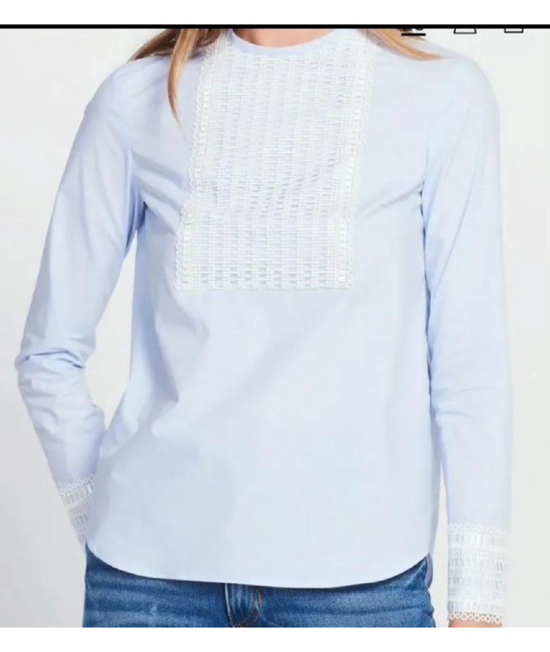 SANDRO Голубая хлопковая рубашка, фото 3