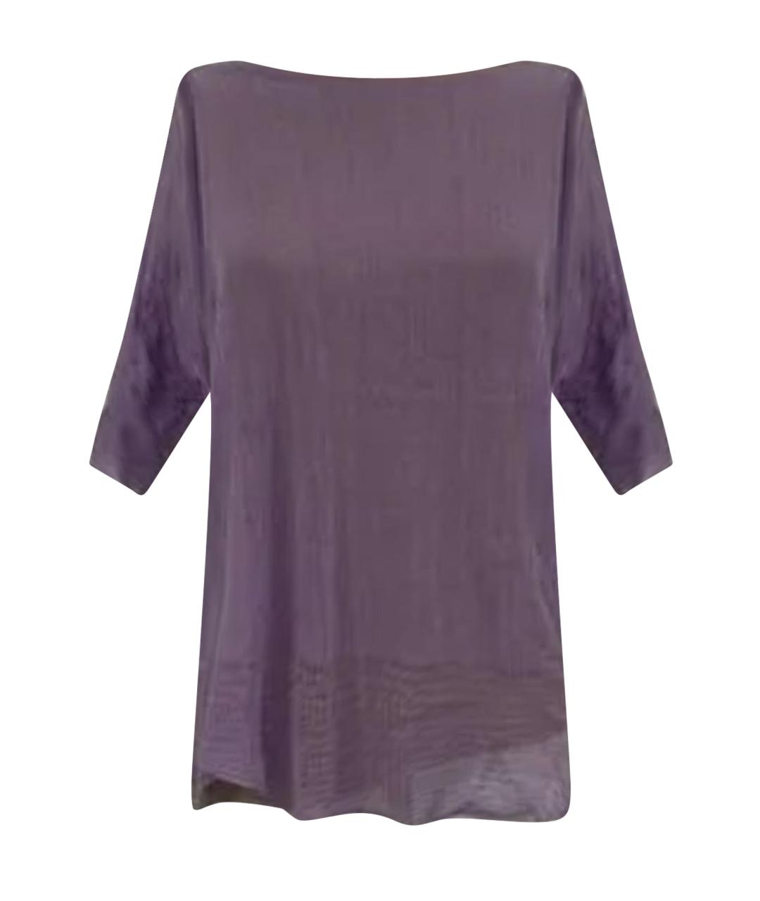 120% LINO Фиолетовая льняная футболка, фото 1