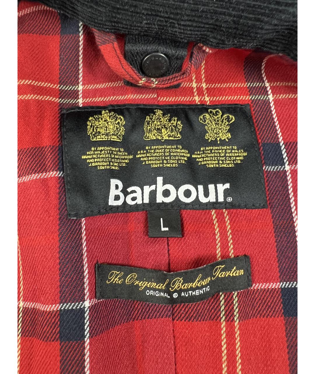 BARBOUR Черная куртка, фото 6