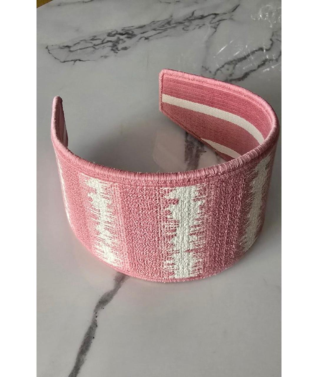 CHRISTIAN DIOR Розовая повязка, фото 3