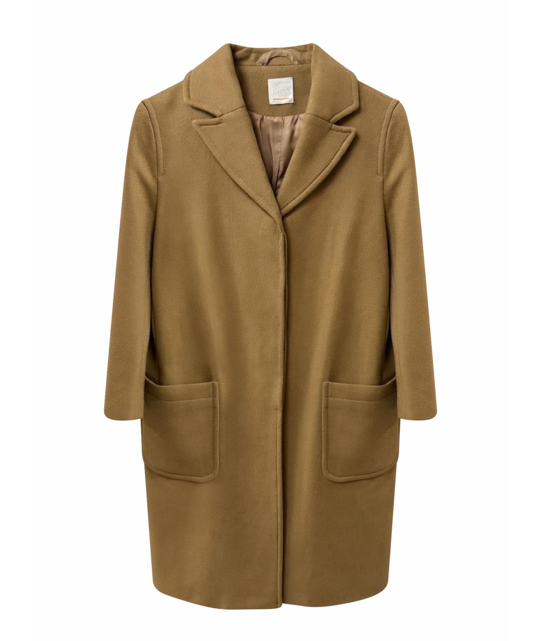 HUGO BOSS Бежевое шерстяное пальто, фото 1