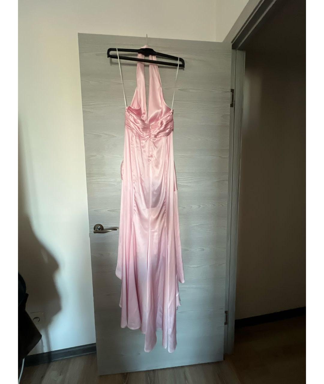 ALEXANDRE VAUTHIER Розовое шелковое вечернее платье, фото 2