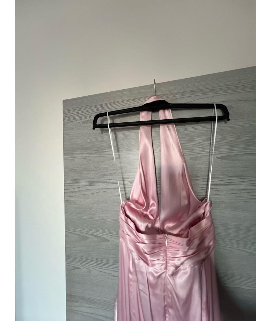 ALEXANDRE VAUTHIER Розовое шелковое вечернее платье, фото 3