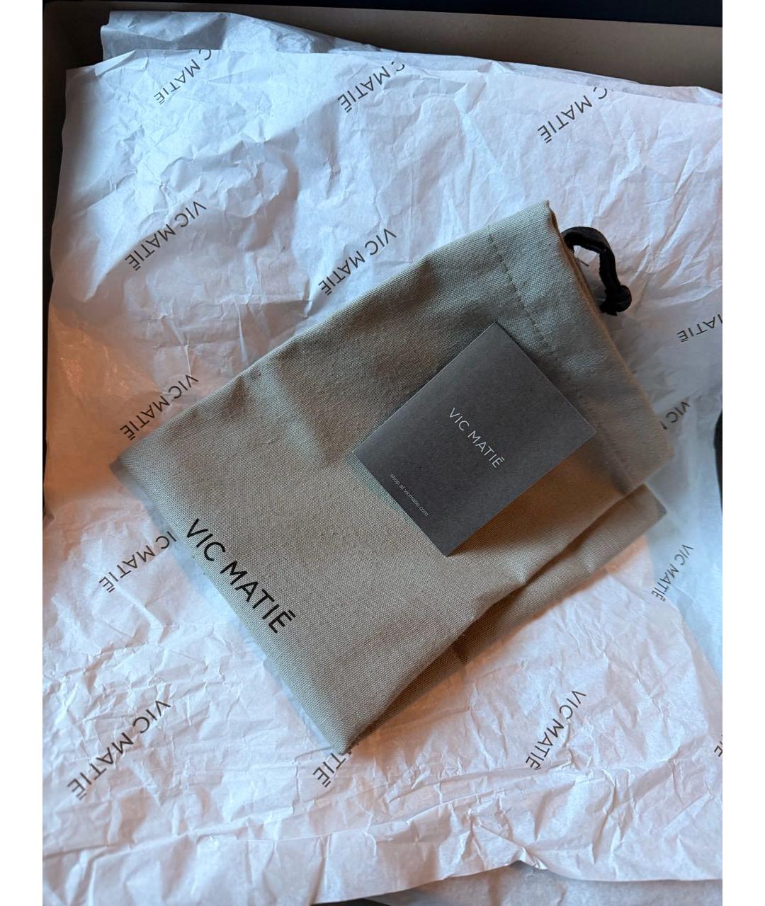 VIC MATIE Черные кожаные ботинки, фото 7