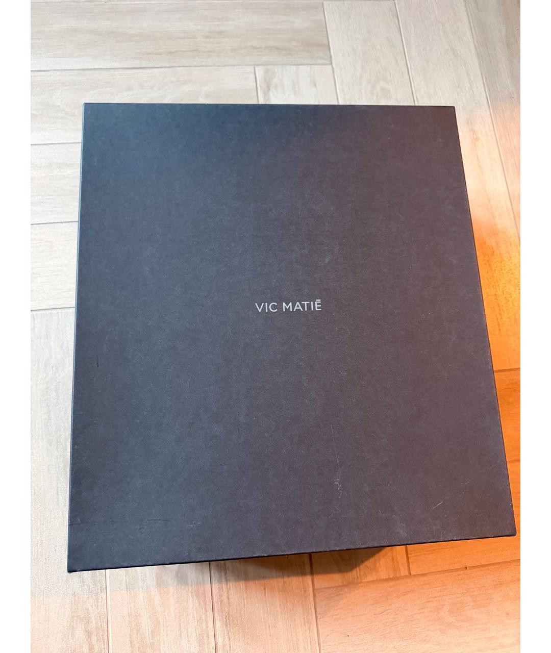 VIC MATIE Черные кожаные ботинки, фото 8