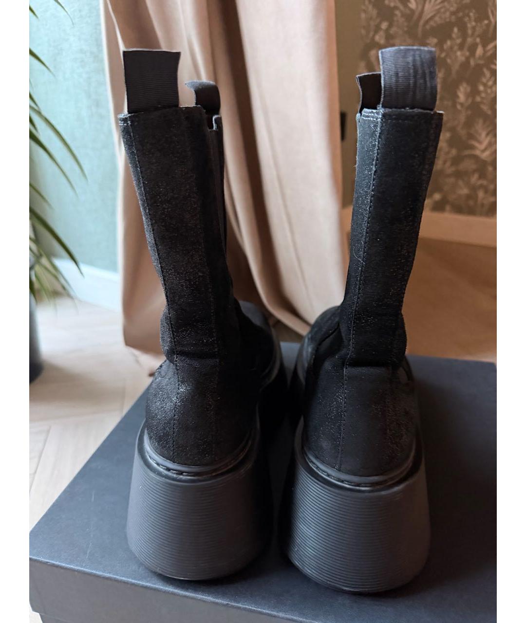 VIC MATIE Черные кожаные ботинки, фото 6