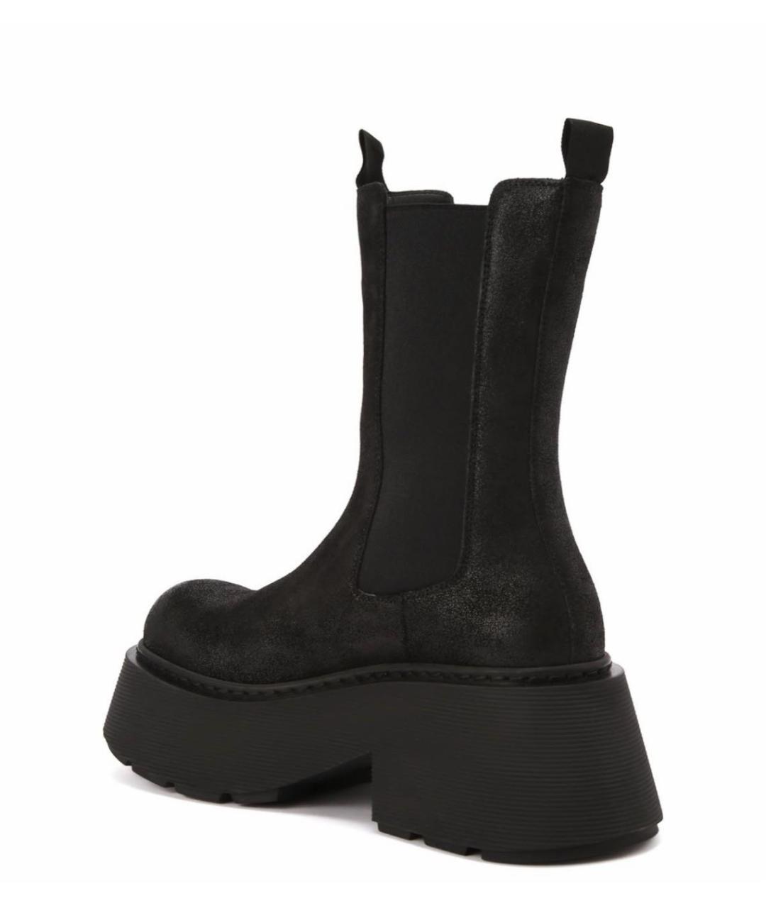 VIC MATIE Черные кожаные ботинки, фото 4
