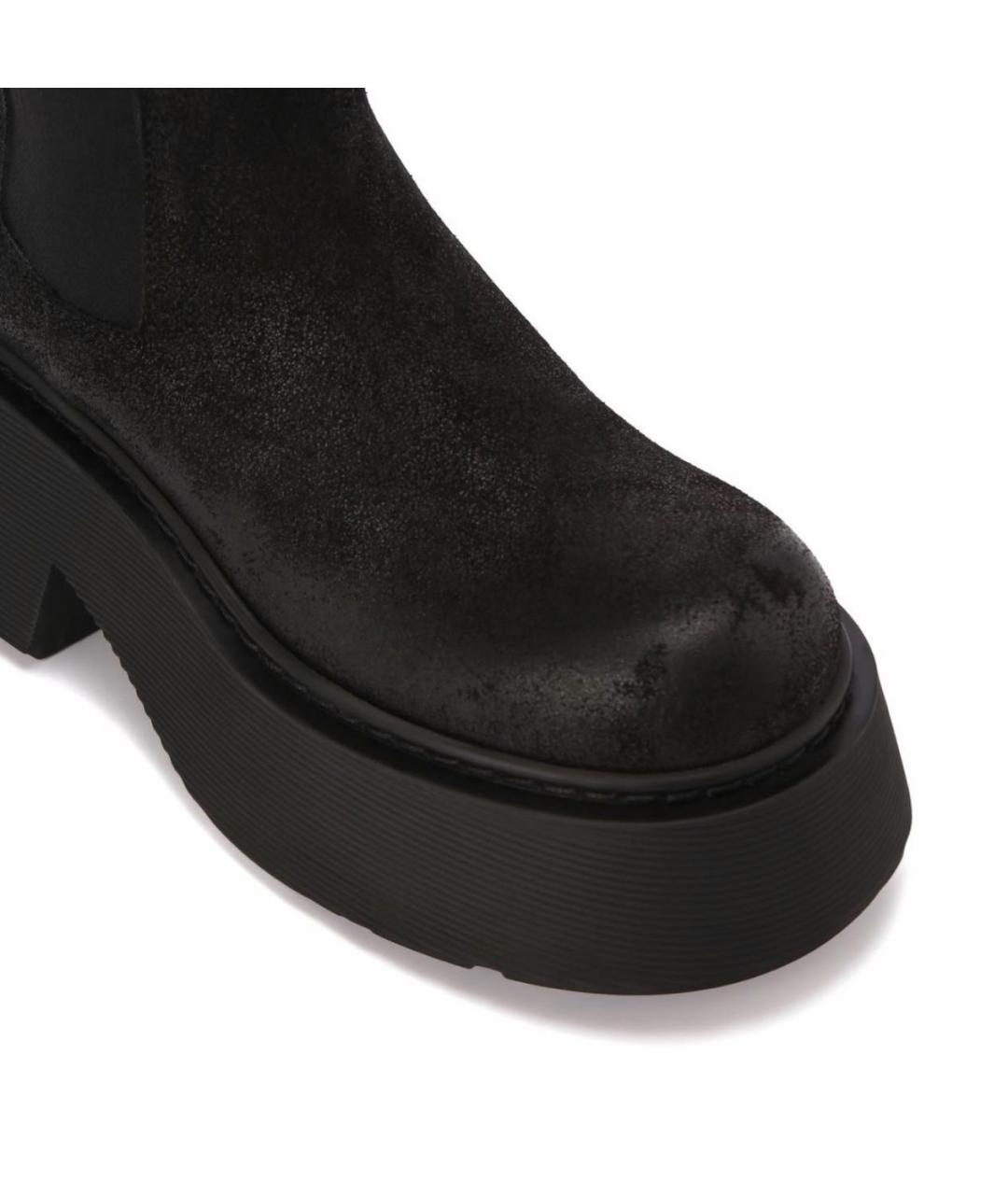 VIC MATIE Черные кожаные ботинки, фото 3