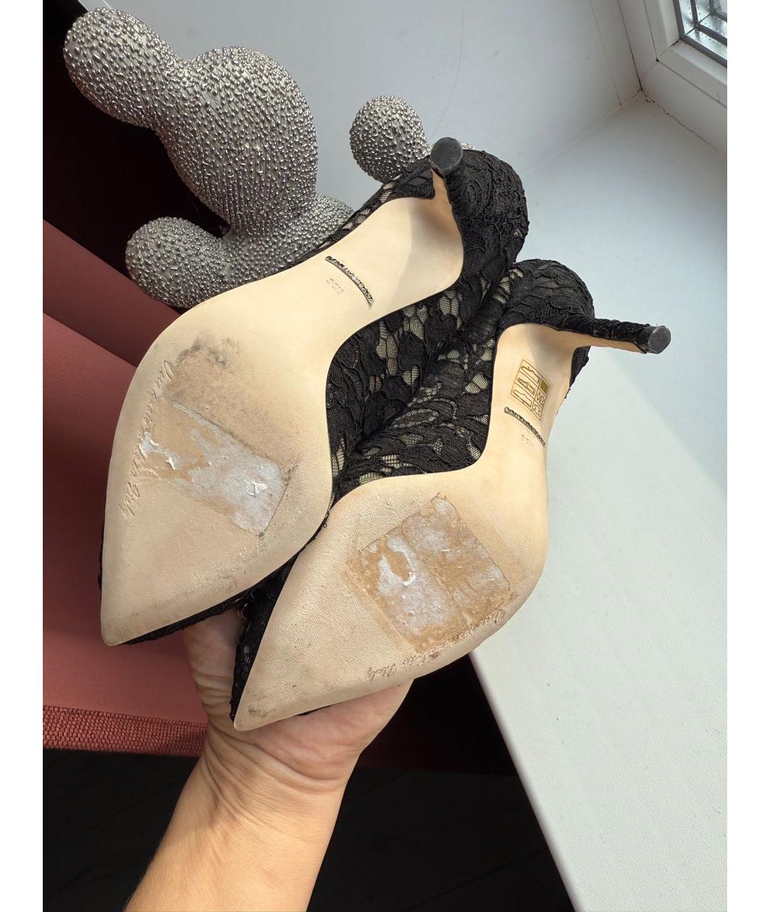 DOLCE&GABBANA Черные текстильные туфли, фото 6