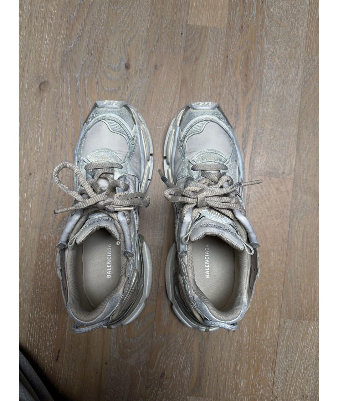 BALENCIAGA Бежевые низкие кроссовки / кеды, фото 3