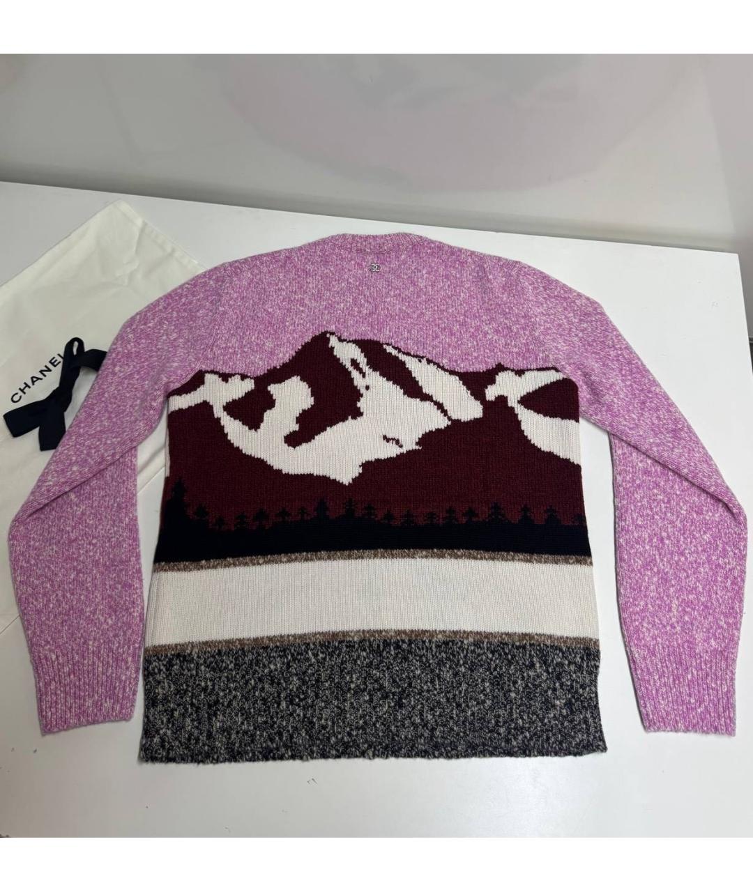CHANEL Розовый шерстяной джемпер / свитер, фото 2