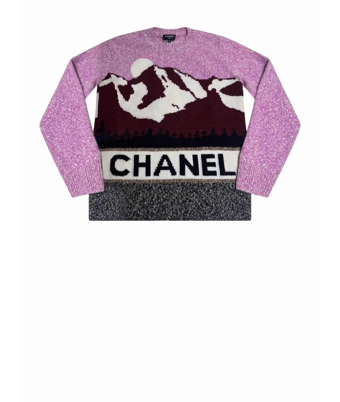 CHANEL Розовый шерстяной джемпер / свитер, фото 1