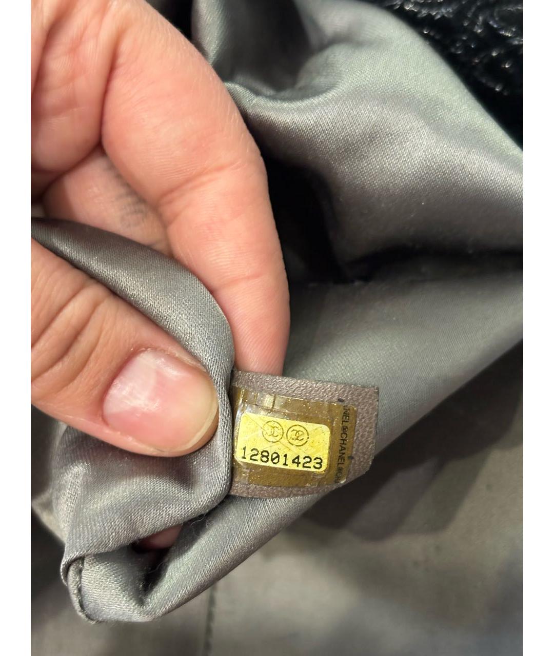 CHANEL Черная кожаная сумка через плечо, фото 4