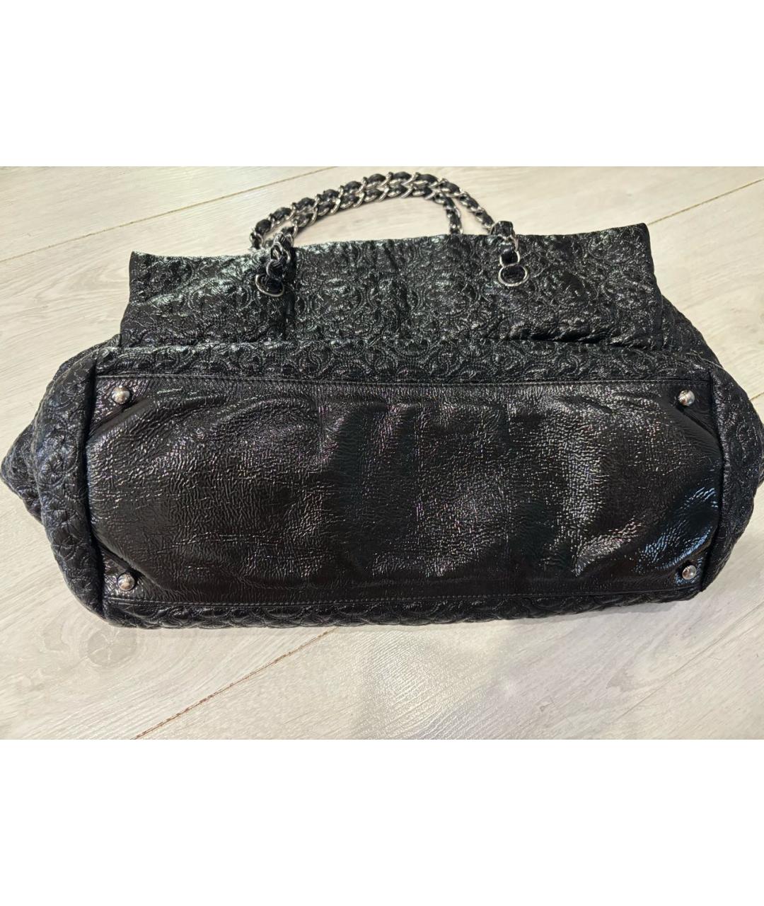 CHANEL Черная кожаная сумка через плечо, фото 2