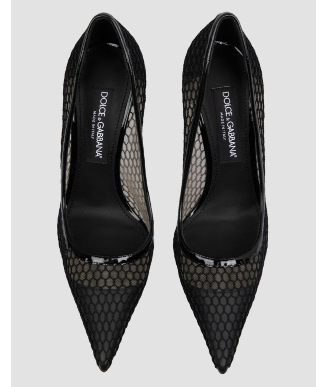 DOLCE&GABBANA Черные текстильные туфли, фото 3