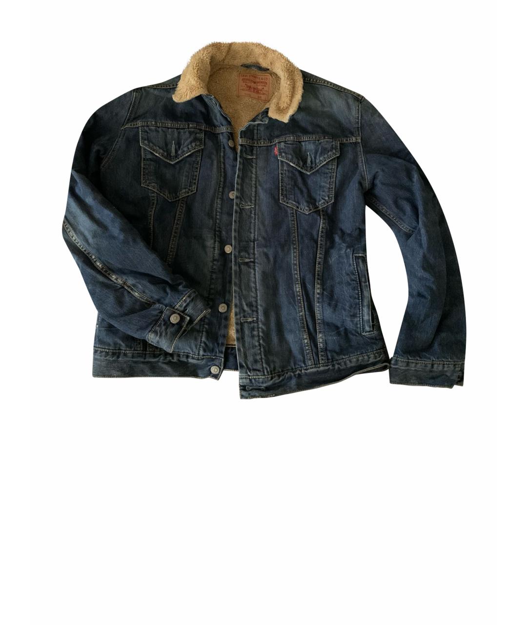 LEVI'S Темно-синяя деним куртка, фото 1