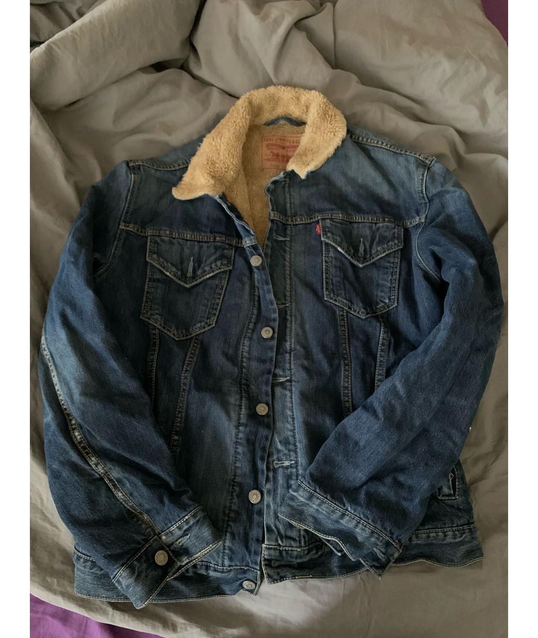 LEVI'S Темно-синяя деним куртка, фото 2