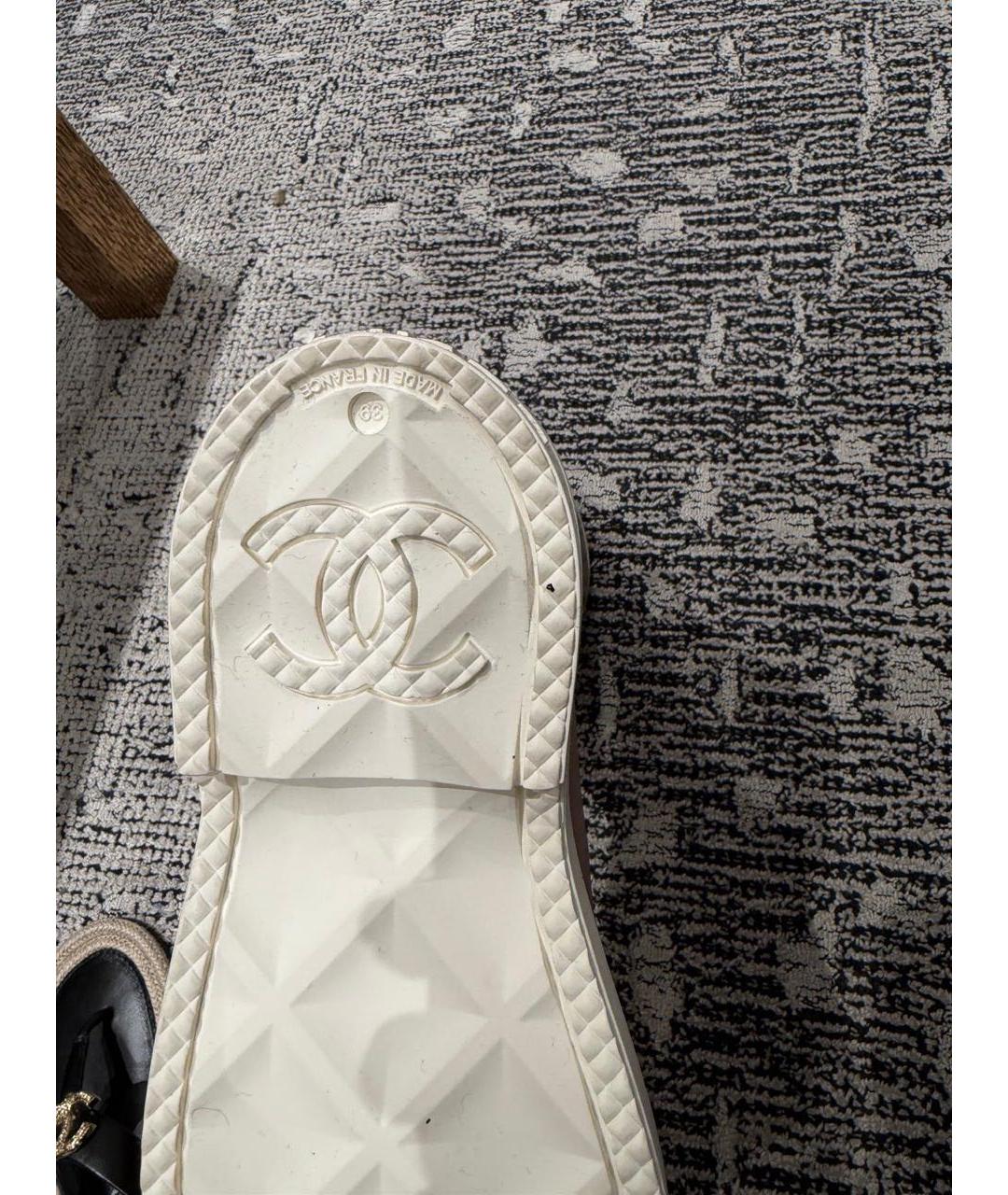 CHANEL Бежевые резиновые сапоги, фото 4