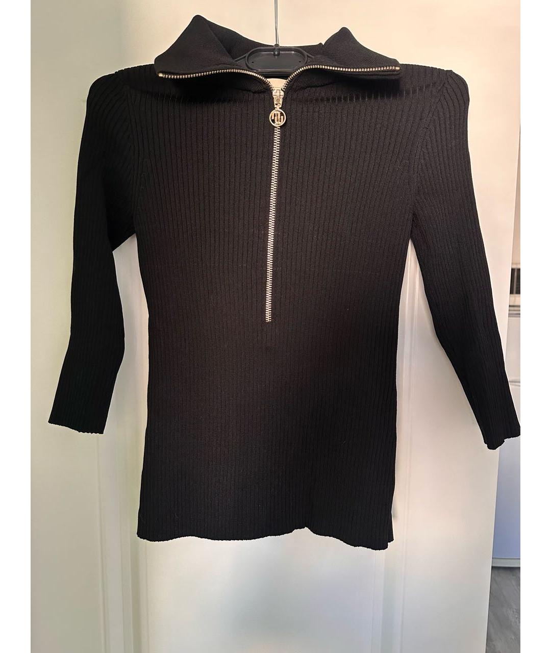 MAJE Черный вискозный джемпер / свитер, фото 5