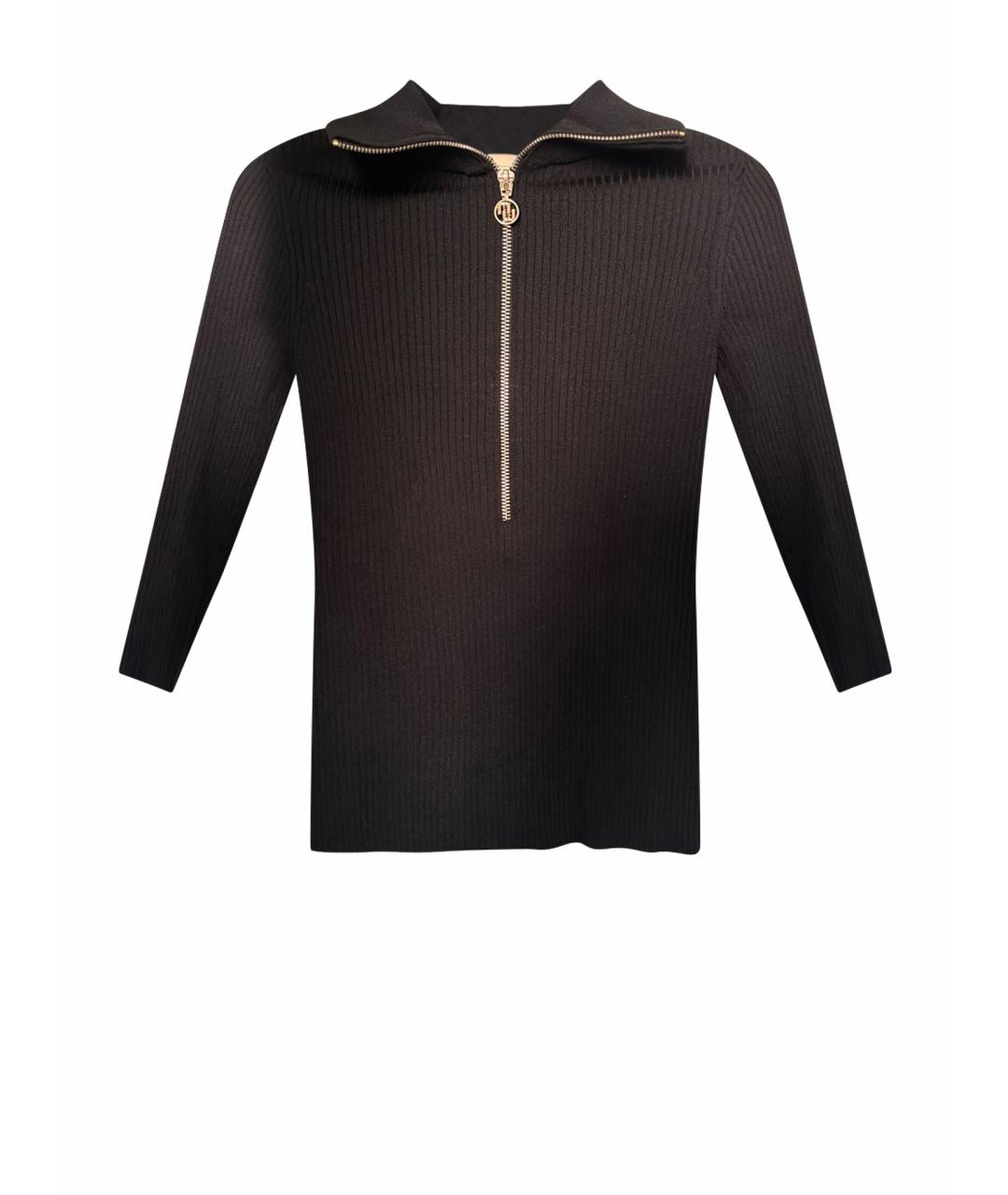 MAJE Черный вискозный джемпер / свитер, фото 1