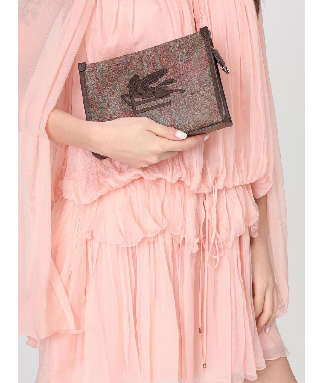 ETRO Коричневая хлопковая сумка через плечо, фото 2