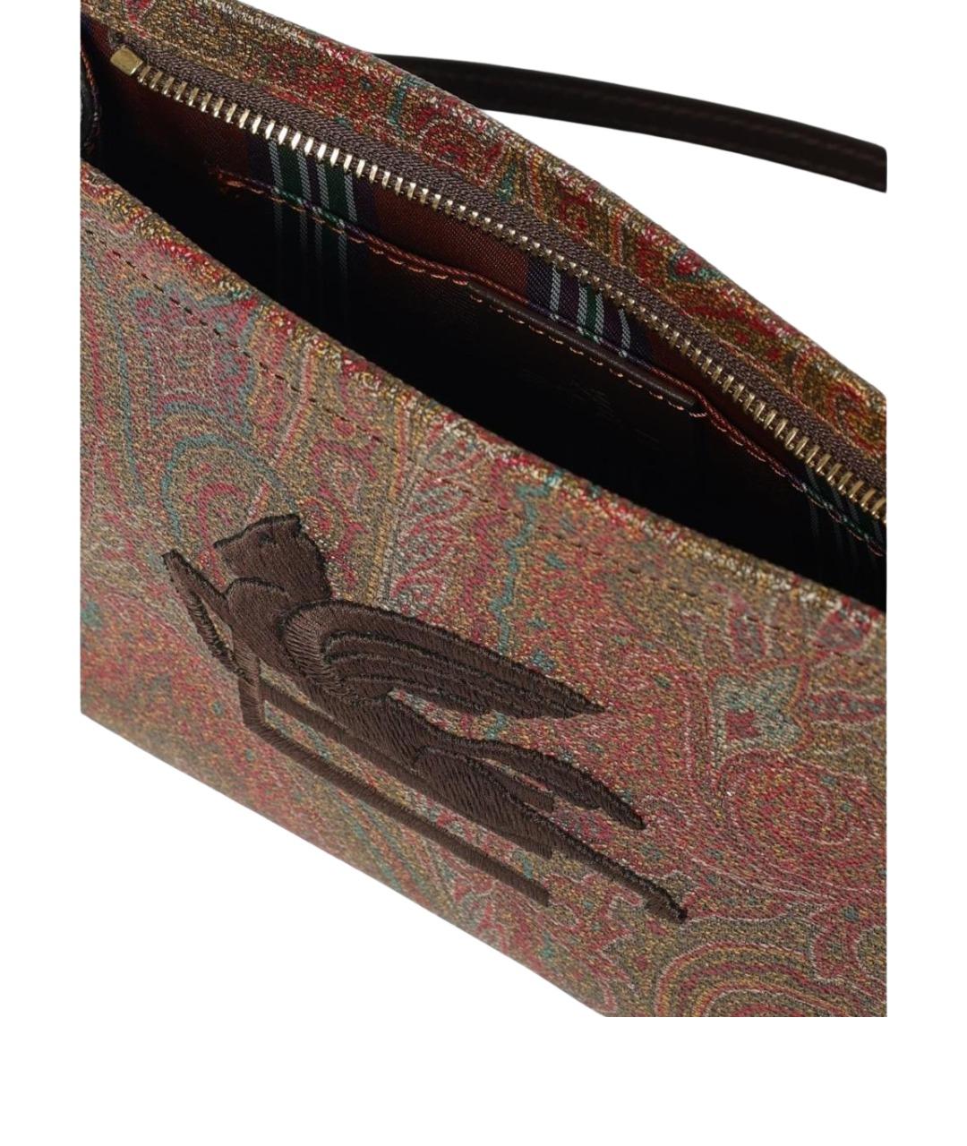ETRO Коричневая хлопковая сумка через плечо, фото 5